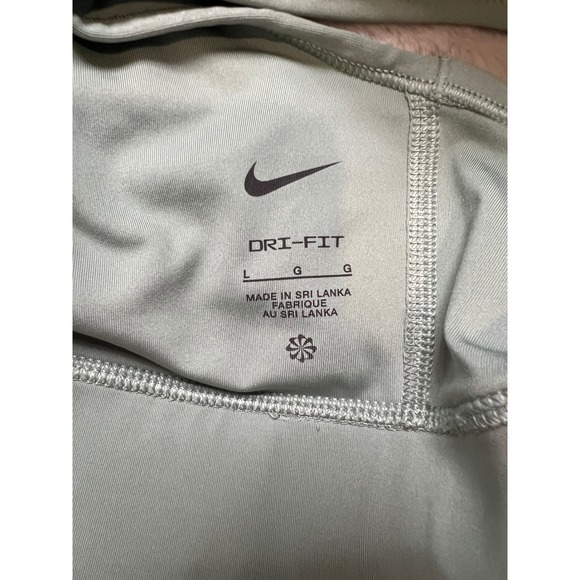 Nike Dri-FIT Sports Bra Womens Large Sage Green Excellent Racerback Workout - Picture 3 of 3